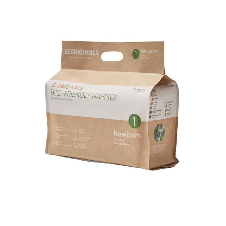 ECORIGINALS Newborn Nappies 30 Pack